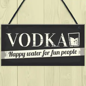 Red Ocean Vodka Novelty Sign Funny Friendship Man Cave Bar Pub Hanging Plaque Gift For Men