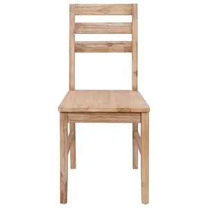 Berkfield Dining Chairs 6 pcs Solid Acacia Wood