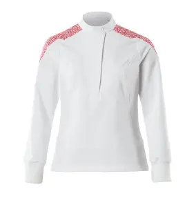 Mascot Food & Care Ladies Fit Ultimate Stretch Smock (White/Traffic Red)  (XXXXXX Large)