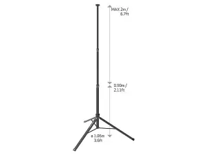 SCANGRIP 03.5685 Tripod For Work Lights Lamps Torches 2m SCG035685