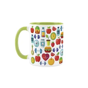 Dietitian Mug - Humorous Healthcare & Wellbeing Nutrition Coach Novelty Gift - Tea/Coffee Hot Drinks Green Ceramic Cup Present