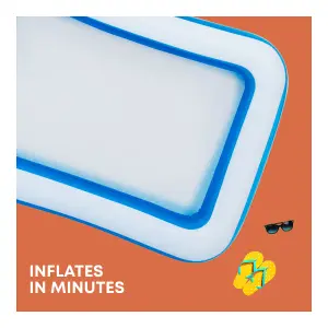 SPLASH Inflatable Paddling Pool - 10ft, Lightweight, Durable, Easy Inflation & Drainage