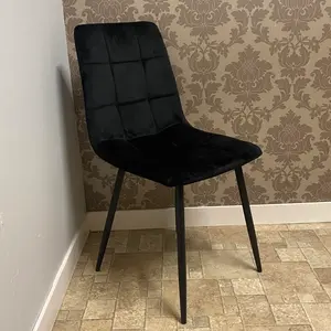 Eyre Upholstered Dining Chair Black