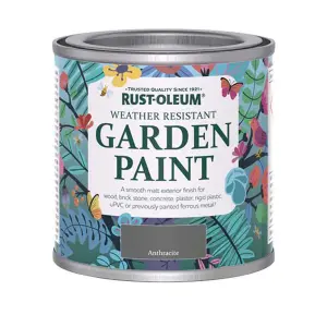 Rust-Oleum Anthracite Matt Multi-surface Garden Paint, 125ml Tin