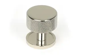 From The Anvil Polished Nickel Brompton Cabinet Knob - 32mm (Plain)