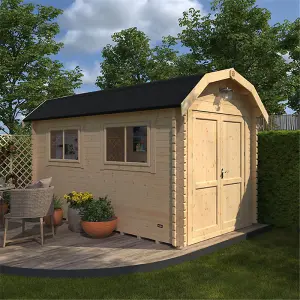 10ft x 8ft (2950mm x 2350mm) Horsforth "The Frankfort Plus" 44mm Log Cabin With 1 Opening Windows