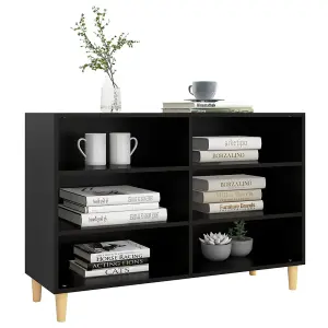 Berkfield Sideboard Black 103.5x35x70 cm Engineered Wood