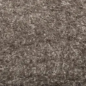 Rug ISTAN High Pile Shiny Look Grey 140x200 cm