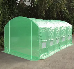 6m x 3.5m + Ground Anchor Kit (20' x 11.5' approx) Pro Max Green Poly Tunnel