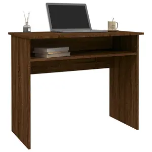 Berkfield Desk Brown Oak 90x50x74 cm Engineered Wood