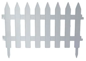 Fence Garden Fencing Lawn Edging Home Tree Fence Barrier 6 Colours Picket 3.2m