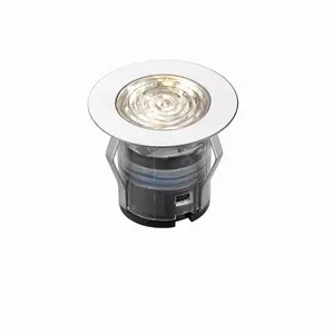 Luminosa Ikonpro CCT 3000K/4000K 25MM IP67 0.75W Outdoor Recessed Ground Light Polished Stainless Steel