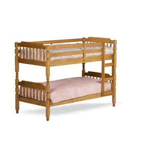 Cabin Bed Bunk Bed Waxed Pine / Single (3')