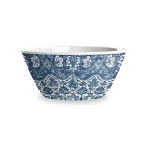 Purely Home Atlantic Blue Melamine  Low Bowl