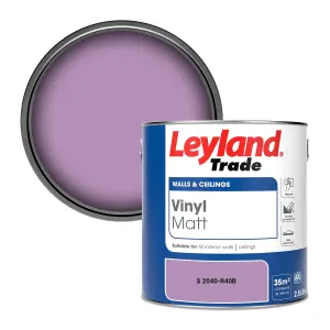 Leyland Trade Vinyl Matt Walls & Ceilings Emulsion Paint (S 2040-R40B) 2.5L