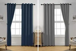 Thermal Blackout Curtains - Silver