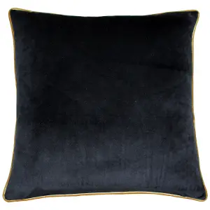 Paoletti Meridian Velvet Piped Polyester Filled Cushion