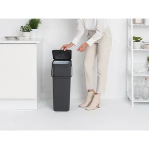 Brabantia Sort and Go 40 Litre Rubbish Bin Grey