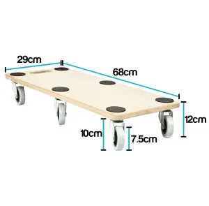 6 Wheel Transport Roller - 68cm x 29cm