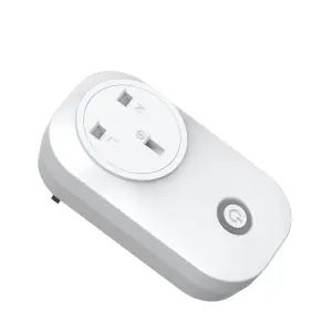 13A Smart Wireless Plug for Wireless kinetic range (UK Plug) + 1 Gang Switch White Body