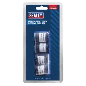 Sealey Rotary Tool Cutting Disc Set For Trimming & Deburring 138 Piece RTA138CGD