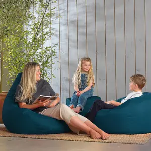 Veeva Teen Bean Bag Chair Teal Green Childrens Bean Bags