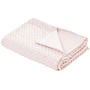 Weighted Blanket Cover CALLISTO 135 x 200 cm Pastel Pink