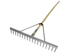 Faithfull Aluminium Landscape Rake with Eco-Friendly Wooden Handle