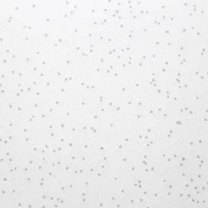 Fonio White Glitter effect Spots Textured Wallpaper