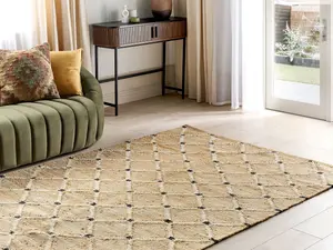 Jute Area Rug 160 x 230 cm Beige KALEKOY