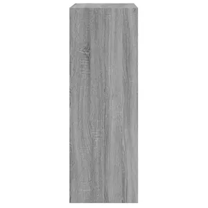 Shoe Cabinet Grey Sonoma 60x34x96.5 cm Engineered Wood