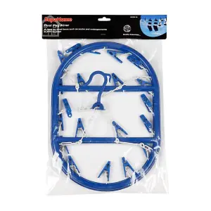 SupaHome Oval Indoor Clothes Airer Blue (30cm x 43cm)