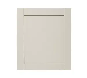 GoodHome Verbena Painted natural ash Matt cashmere Shaker Appliance Cabinet door (W)600mm (H)687mm (T)20mm