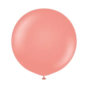 Kalisan Standard Latex Plain Balloons (Pack of 2) Coral (One Size)