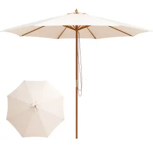 Costway 3M Patio Sunshade Umbrella 8-rib Outdoor Table Market Umbrella