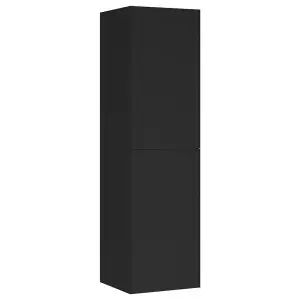 vidaXL TV Cabinet Black 30.5x30x110 cm Engineered Wood