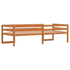 Berkfield Kids' Bed Frame without Mattress Wax Brown 80x200 cm