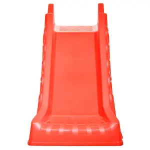 Berkfield Foldable Slide for Kids Indoor Outdoor Red and Yellow