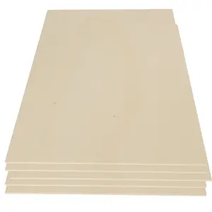 Pack of 5 Laser Plywood Poplar Sheets 600mm x 400mm x 3mm