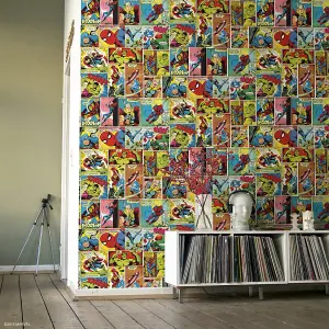 Marvel Multi Novelty Pearl effect Embossed Wallpaper