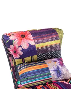 Fabric Patchwork Pierina Accent Chair