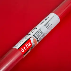 D-c-fix Matt Signal Red (8112) RAL 3001 Sticky Back Furniture Wrap (L)200cm (W)67.5cm