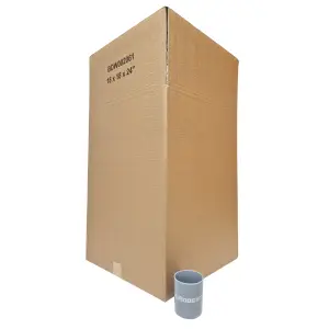 Tall Strong Double Wall Extra Large Cardboard Boxes 18" x 18" x 24" Storage Packing Moving House Sturdy Shipping Boxes, Pack of 15