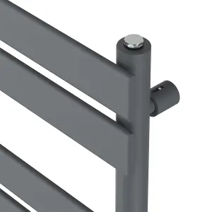 Rinse Flat Panel Anthracite Bathroom Heated Towel Rail Ladder Radiator Warmer 1600x450mm