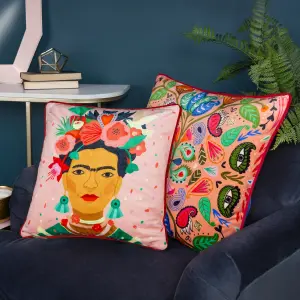 Kate Merritt Frida Piped Feather Rich Cushion