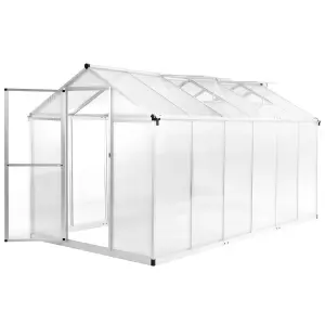 Berkfield Greenhouse Aluminium 362x190x195 cm 13.41 m3