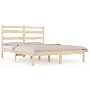 Berkfield Bed Frame Solid Wood Pine 120x200 cm