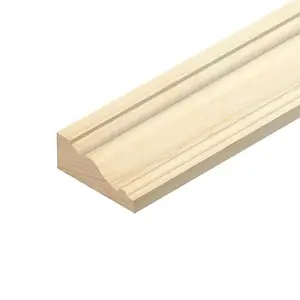 TM560 Pine BeadingDado RailPine Wood Trim 1000 x 30 x 8mm Pack of 5. Inc Adhesive. Feature Wall Panelling Kit