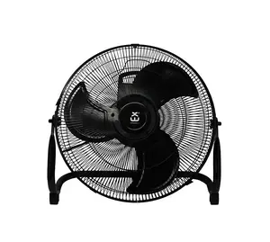 Extrastar 16" Velocity Metal stand Floor Fan, 50W, Black color