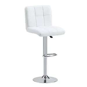 Furniture In Fashion Topaz Magnesia Effect High Gloss Bar Table 2 Coco White Stools